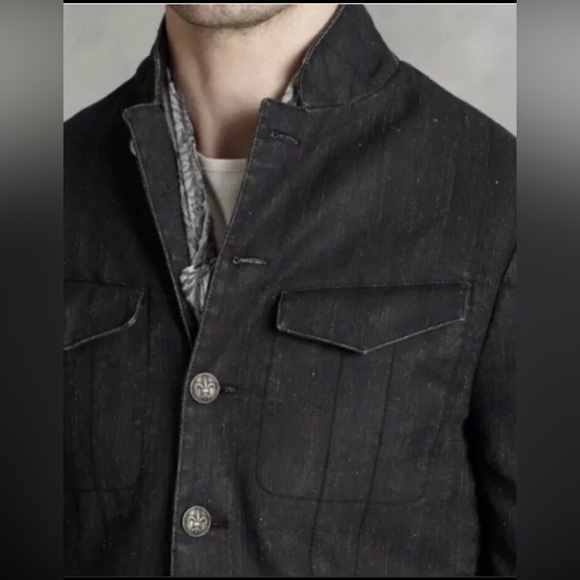 John Varvatos Collection Linen Button Front Jacket. Size EU 54 USA  44 - Picture 3 of 6